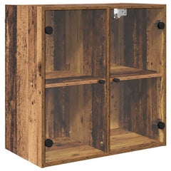 vidaXL Wall Cabinet 68 x 37 x 68.5 cm Engineered Wood Old Wood 2