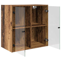 vidaXL Wall Cabinet 68 x 37 x 68.5 cm Engineered Wood Old Wood 5