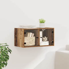 vidaXL Wall Cabinet 68 x 37 x 35 cm Engineered Wood Old Wood 1