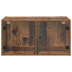 vidaXL Wall Cabinets 2 pcs 68 x 37 x 35 cm Engineered Wood Old Wood 6
