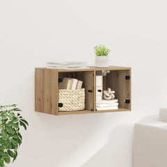 vidaXL Wall Cabinet 68 x 37 x 35 cm Engineered Wood Artisan Oak 1