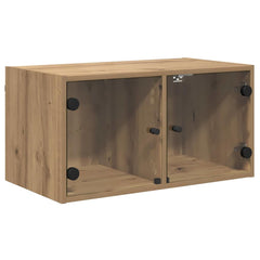 vidaXL Wall Cabinet 68 x 37 x 35 cm Engineered Wood Artisan Oak 2