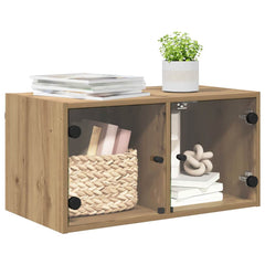 vidaXL Wall Cabinet 68 x 37 x 35 cm Engineered Wood Artisan Oak 3