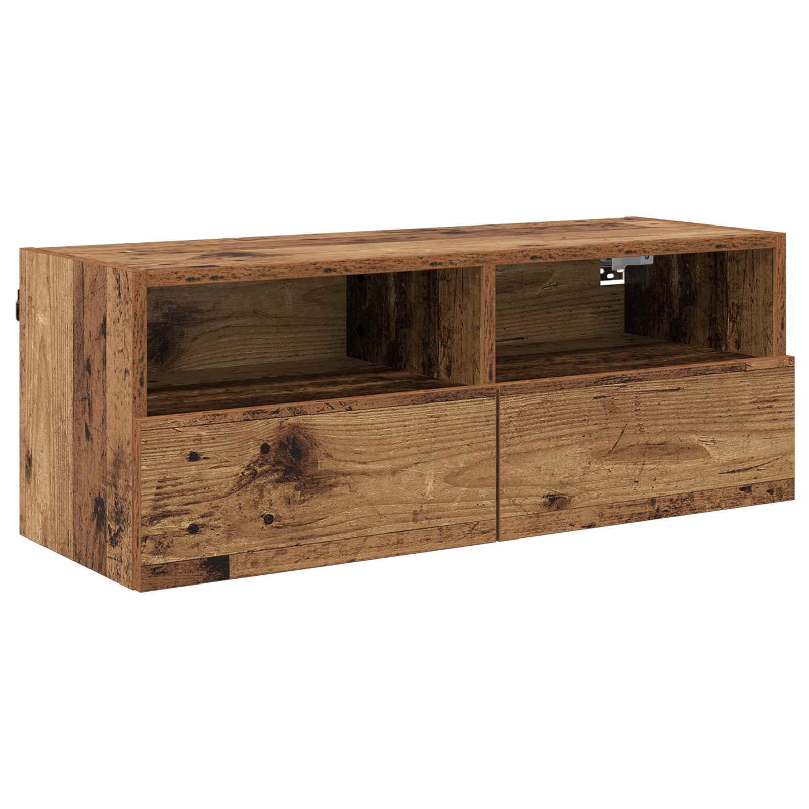 vidaXL TV Wall Cabinet 80 x 30 x 30 cm Old Wood Engineered Wood 2