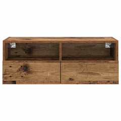vidaXL TV Wall Cabinet 80 x 30 x 30 cm Old Wood Engineered Wood 6