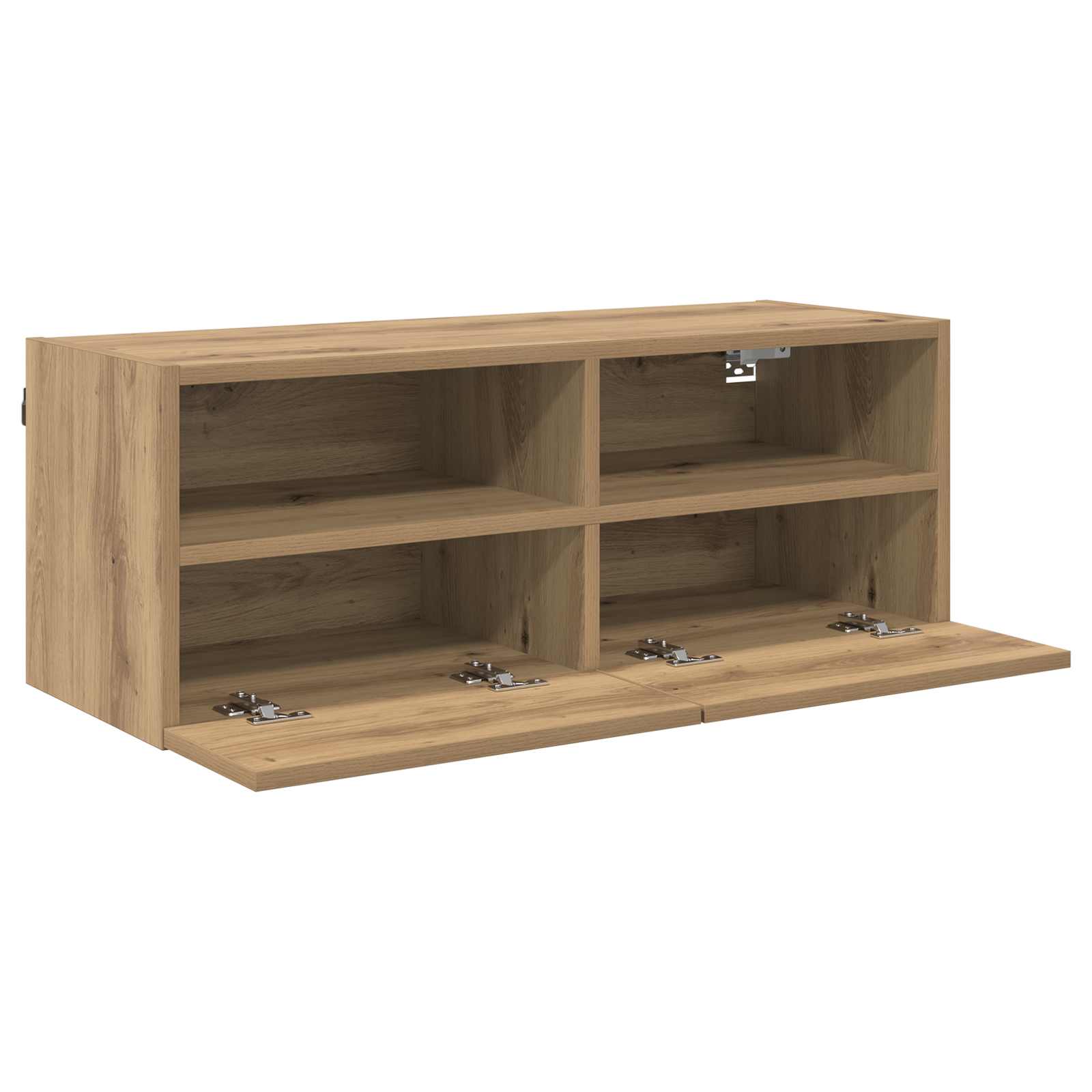 vidaXL TV Wall Cabinets 2 pcs Artisan Oak Engineered Wood 6