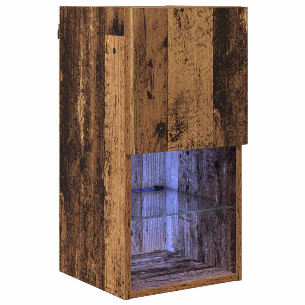 vidaXL Wall-mounted TV Cabinet 30.5 x 30 x 60 cm Old Wood 2