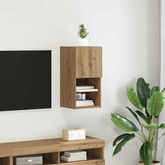 vidaXL Wall-mounted TV Cabinet 30.5 x 30 x 60 cm Artisan Oak 1