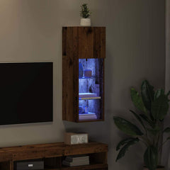 vidaXL Wall-mounted TV Cabinet 30.5 x 30 x 90 cm Old Wood 5