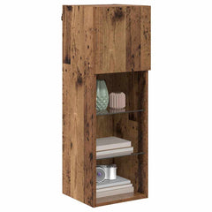 vidaXL Wall-mounted TV Cabinet 30.5 x 30 x 90 cm Old Wood 3