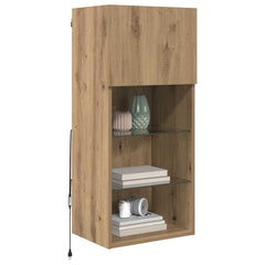 vidaXL Wall-mounted TV Cabinet 40.5 x 30 x 90 cm Artisan Oak 3