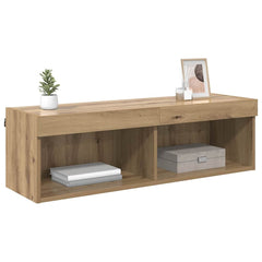 vidaXL TV Wall Cabinet 100 x 30 x 30 cm Artisan Oak Engineered Wood 3
