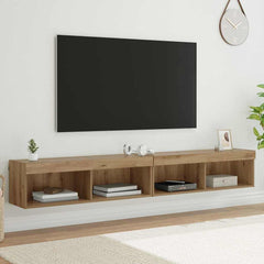 vidaXL TV Cabinet Set 2 pcs Artisan Oak Engineered Wood 1