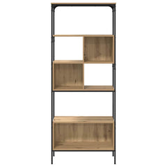 vidaXL Bookcase 7-Tier 76 x 33 x 188.5 cm Engineered Wood Artisan Oak 5
