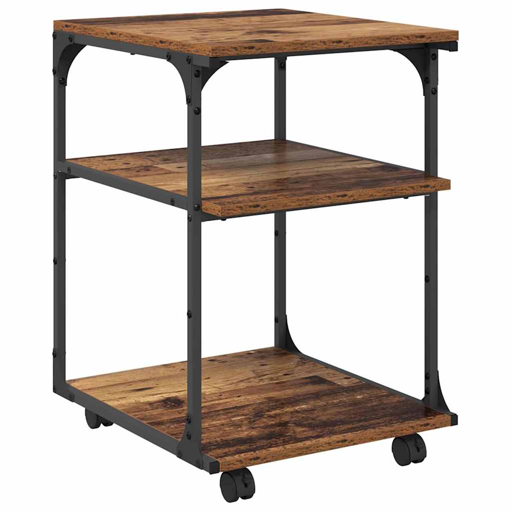 vidaXL Printer Stand Old Wood 43 x 48 x 64 cm Engineered Wood 2
