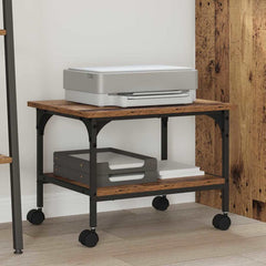vidaXL Printer Stand Old Wood 50 x 40 x 38 cm Engineered Wood 1