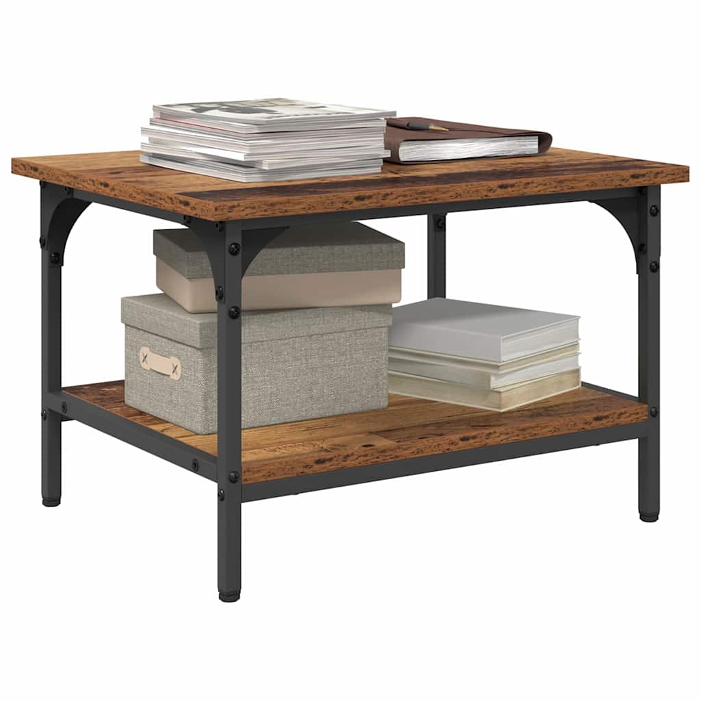 vidaXL Printer Stand Old Wood 50 x 40 x 38 cm Engineered Wood 4
