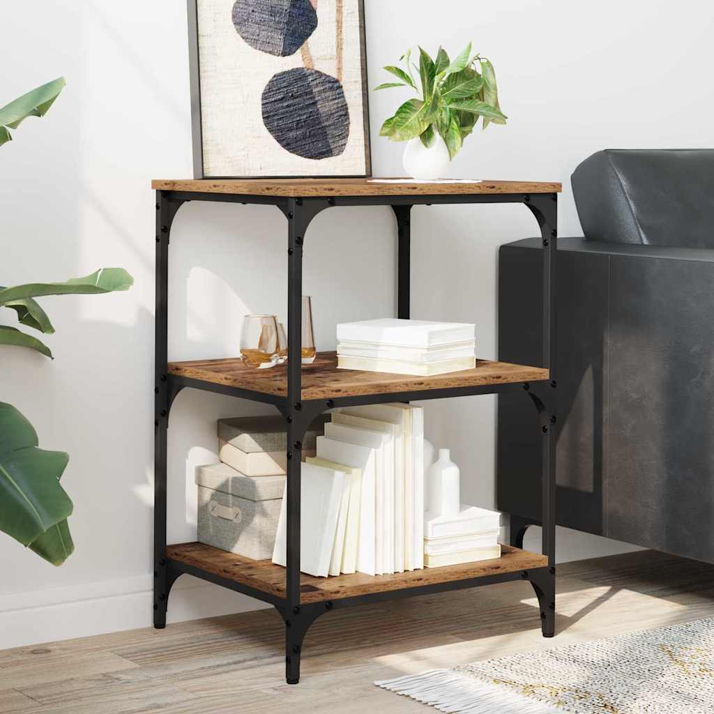 vidaXL Printer Stand Old Wood 50 x 41 x 75 cm Engineered Wood 5