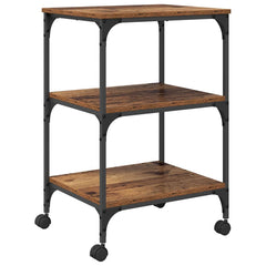 vidaXL Printer Stand Old Wood 50 x 41 x 75 cm Engineered Wood 2