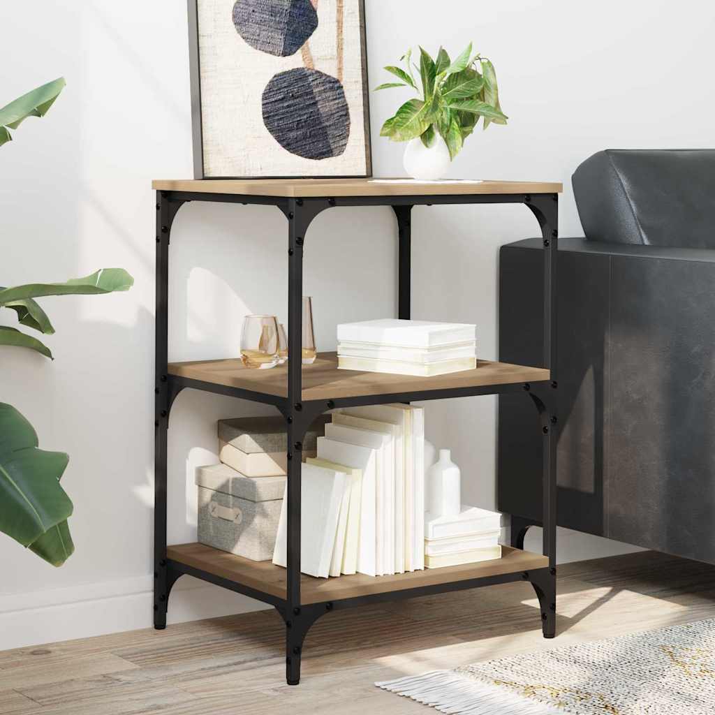 vidaXL Printer Stand Artisan Oak 50 x 41 x 75 cm Engineered Wood 5