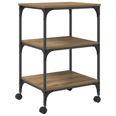 vidaXL Printer Stand Artisan Oak 50 x 41 x 75 cm Engineered Wood 2