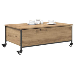 vidaXL Coffee Table Artisan Oak 91 x 55 x 32 cm Engineered Wood 3