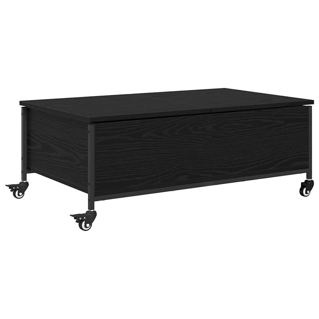 vidaXL Coffee Table Black Oak 91 x 55 x 32 cm Engineered Wood 2