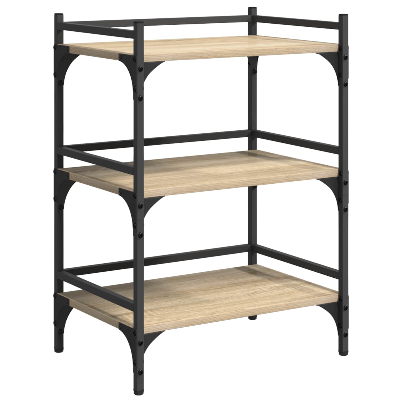 vidaXL Kitchen Trolley Sonoma Oak 50 x 35 x 75.5 cm Engineered Wood 5