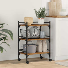 vidaXL Kitchen Trolley Old Wood 50 x 35 x 75.5 cm Engineered Wood 1