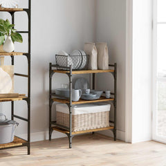 vidaXL Kitchen Trolley Old Wood 50 x 35 x 75.5 cm Engineered Wood 4