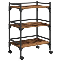 vidaXL Kitchen Trolley Old Wood 50 x 35 x 75.5 cm Engineered Wood 2
