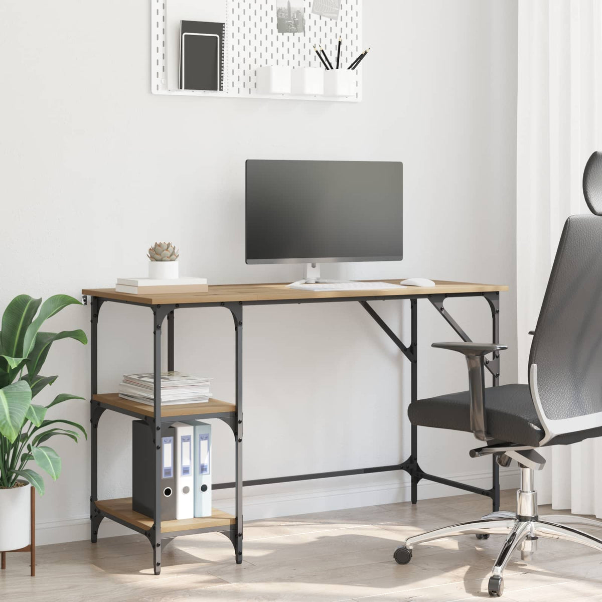 vidaXL Desk 120 x 50 x 75 cm Engineered Wood