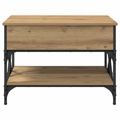 vidaXL Coffee Table Artisan Oak 70x50x50cm Engineered Wood 6