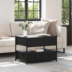 vidaXL Coffee Table Black Oak 70 x 50 x 54.5 cm Engineered Wood 1