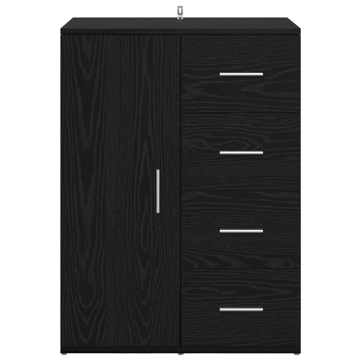 Sideboard 59 x 39 x 80 cm Engineered Wood Black oak