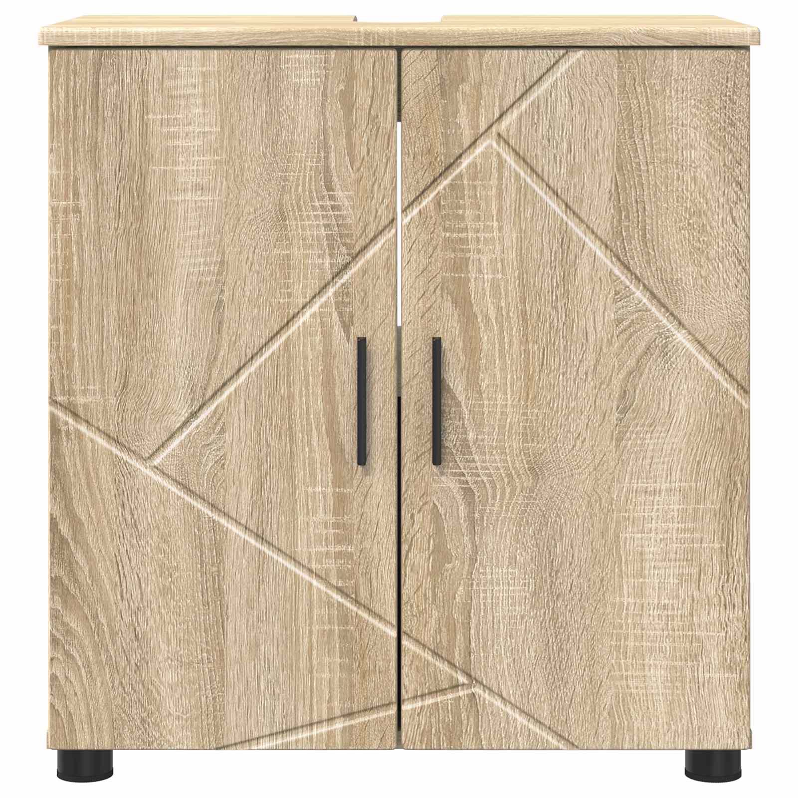 vidaXL Bathroom Cabinet Sonoma Oak 61 x 35 x 64 cm 6