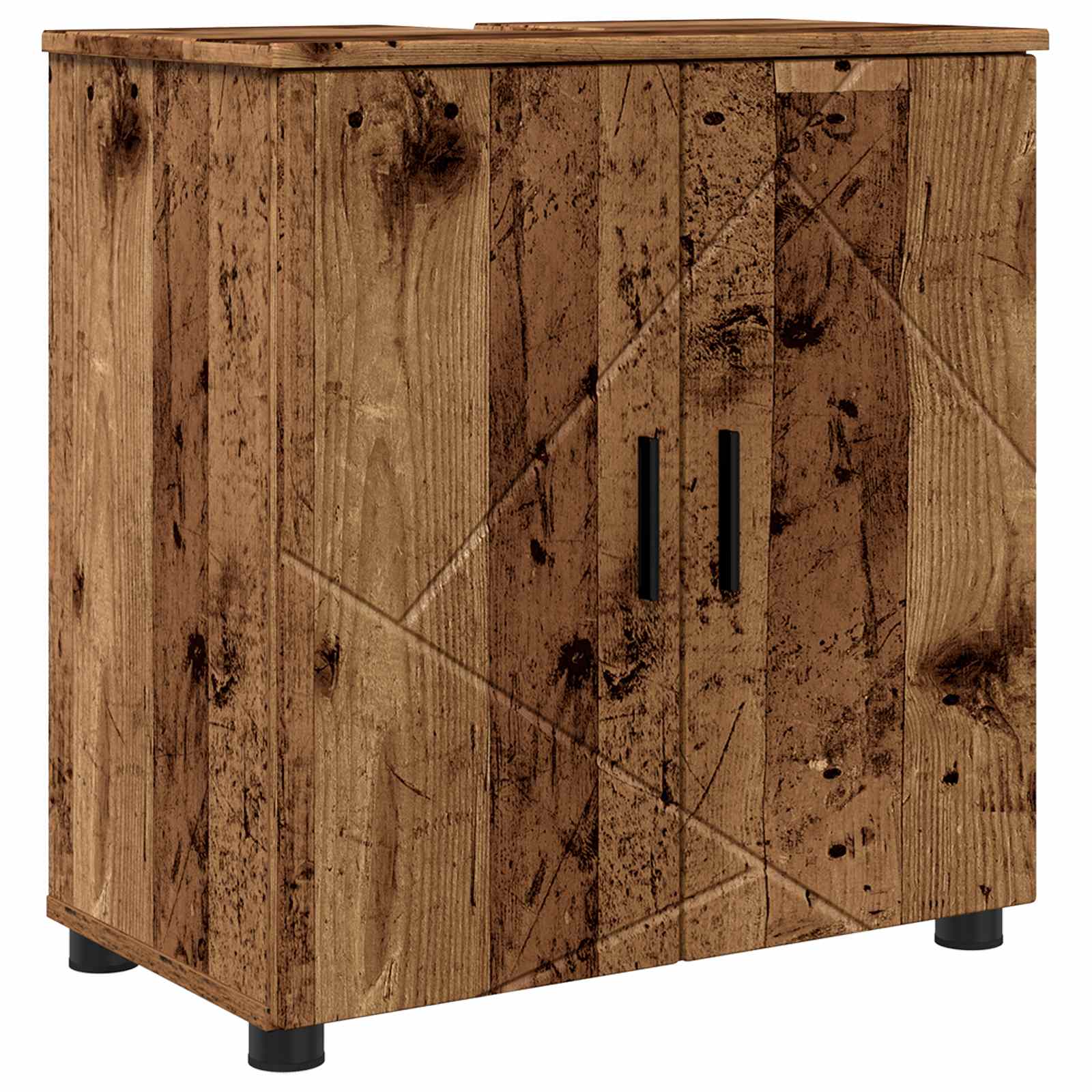 vidaXL Bathroom Cabinet Old Wood 61 x 35 x 64 cm 2
