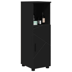 vidaXL Bathroom Cabinet Black 30 x 35 x 95 cm Engineered wood, Metal 3