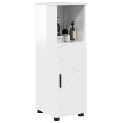vidaXL Bathroom Cabinet High Gloss White 30 x 35 x 95 cm 3