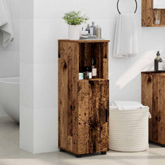 vidaXL Bathroom Cabinet Old Wood 30 x 35 x 95 cm 4