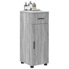 vidaXL Bathroom Cabinet Grey Sonoma 30 x 35 x 80 cm 3
