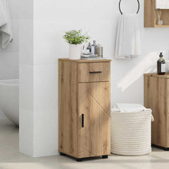 vidaXL Bathroom Cabinet Artisan Oak 30 x 35 x 80 cm 4