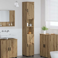 Bathroom Cabinet 30 x 35 x 192 cm Artisan oak