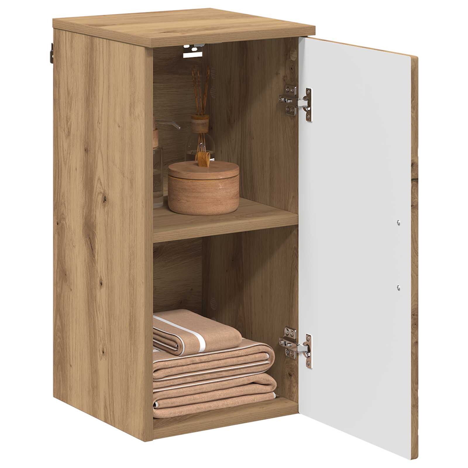 vidaXL Bathroom Cabinet Artisan Oak 30 x 31.5 x 61 cm 3