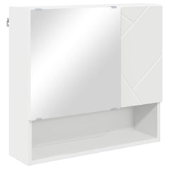 vidaXL Mirror Cabinet White 59 x 17 x 55 cm Engineered Wood 2