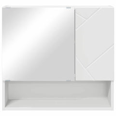 vidaXL Mirror Cabinet White 59 x 17 x 55 cm Engineered Wood 6