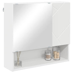 vidaXL Mirror Cabinet White 59 x 17 x 55 cm Engineered Wood 3