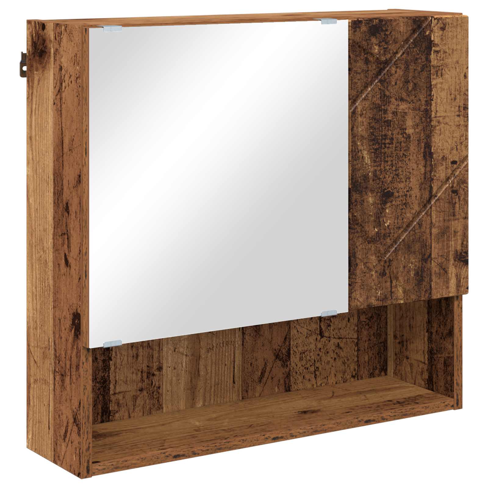 vidaXL Mirror Cabinet Old Wood 59 x 17 x 55 cm Engineered Wood 2