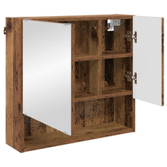 vidaXL Mirror Cabinet Old Wood 59 x 17 x 55 cm Engineered Wood 5