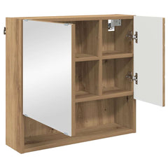 vidaXL Mirror Cabinet Artisan Oak 59 x 17 x 55 cm Engineered Wood 5
